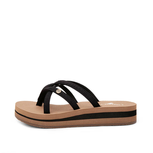 Misaki Flatform Sandal-Black
