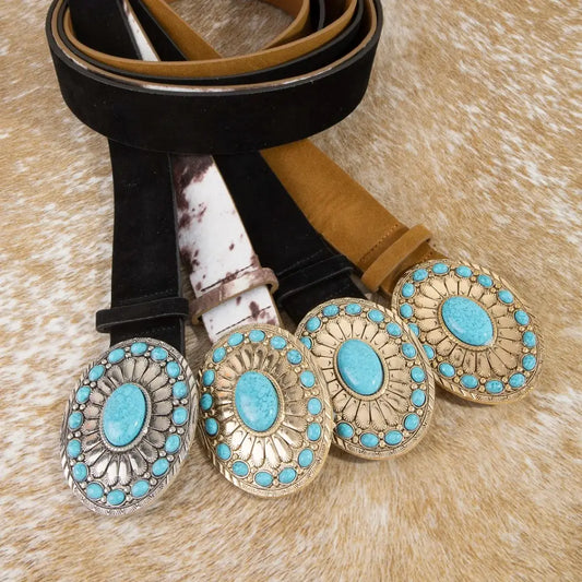Turquoise Trails Concho Belt
