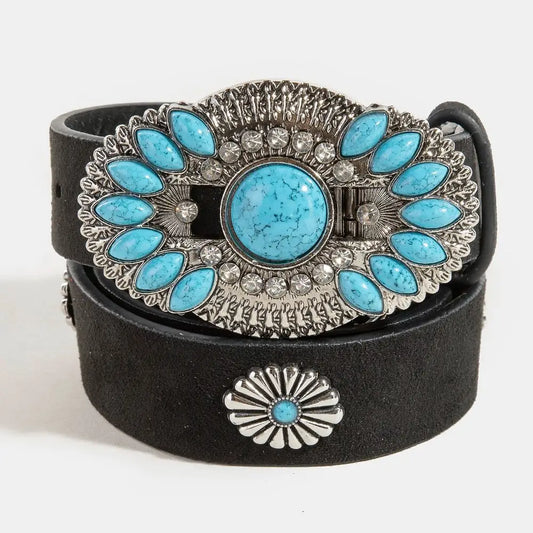 Sundown Turquoise Concho Belt