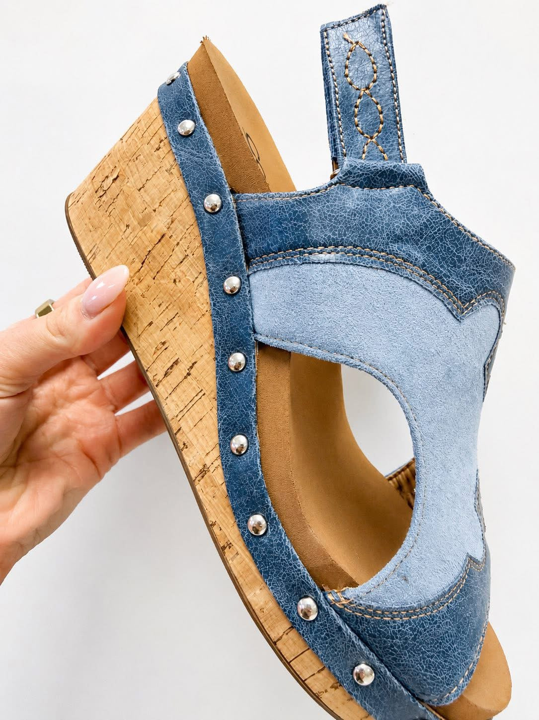 Corkys Hey Stranger Wedges – Ocean