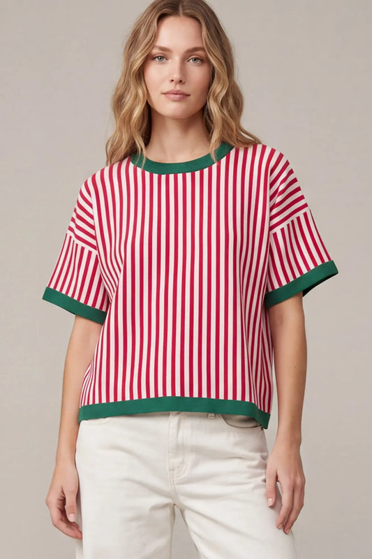 The Everyday Stripe Sweater Top