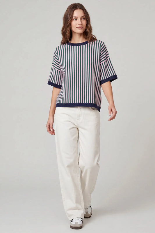 The Everyday Stripe Sweater Top