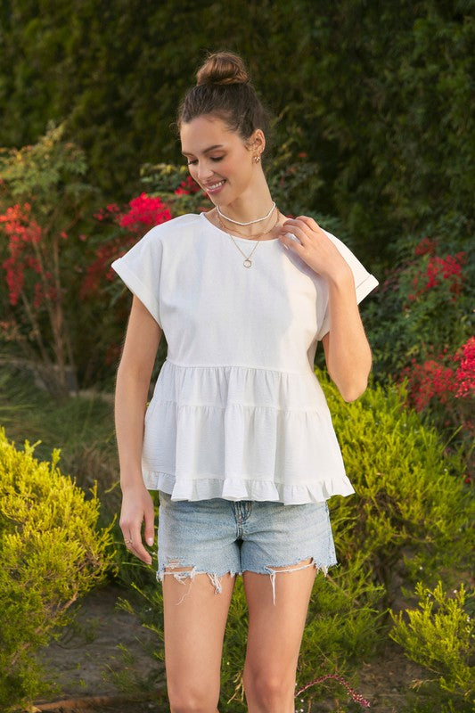 Cotton Babydoll Blouse