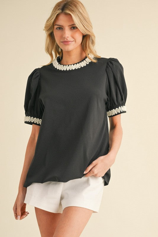 Swirl Trim Top