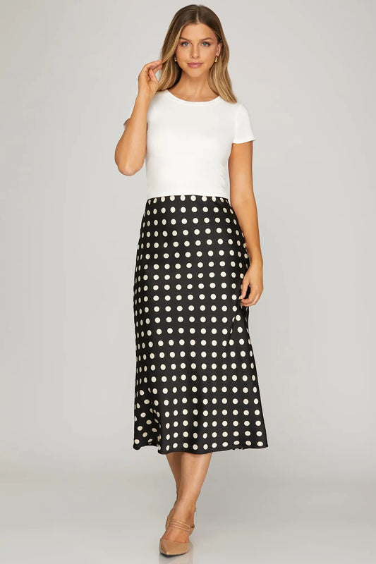 Timeless Charm Polka Dot Midi Skirt - Twisted Sisters Shoetique