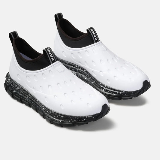 KANE Revive AC – White & Black All-Conditions Recovery Shoes
