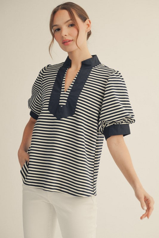 Seaside Stripe Top - Twisted Sisters Shoetique