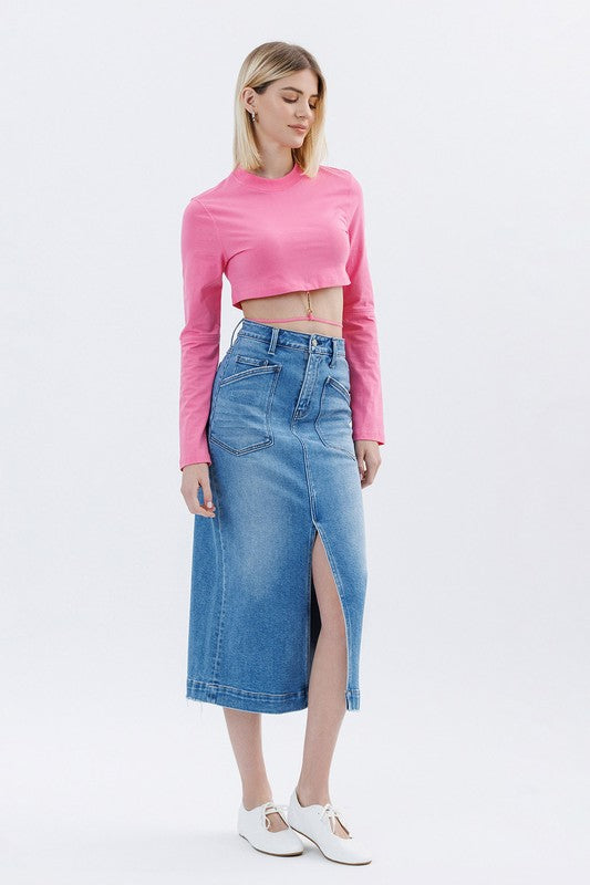 Daydreamer Denim Utility Skirt