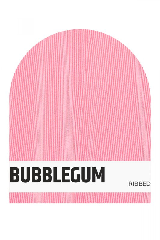 Ribbed Long Sleeve-Bubblegum - Twisted Sisters Shoetique