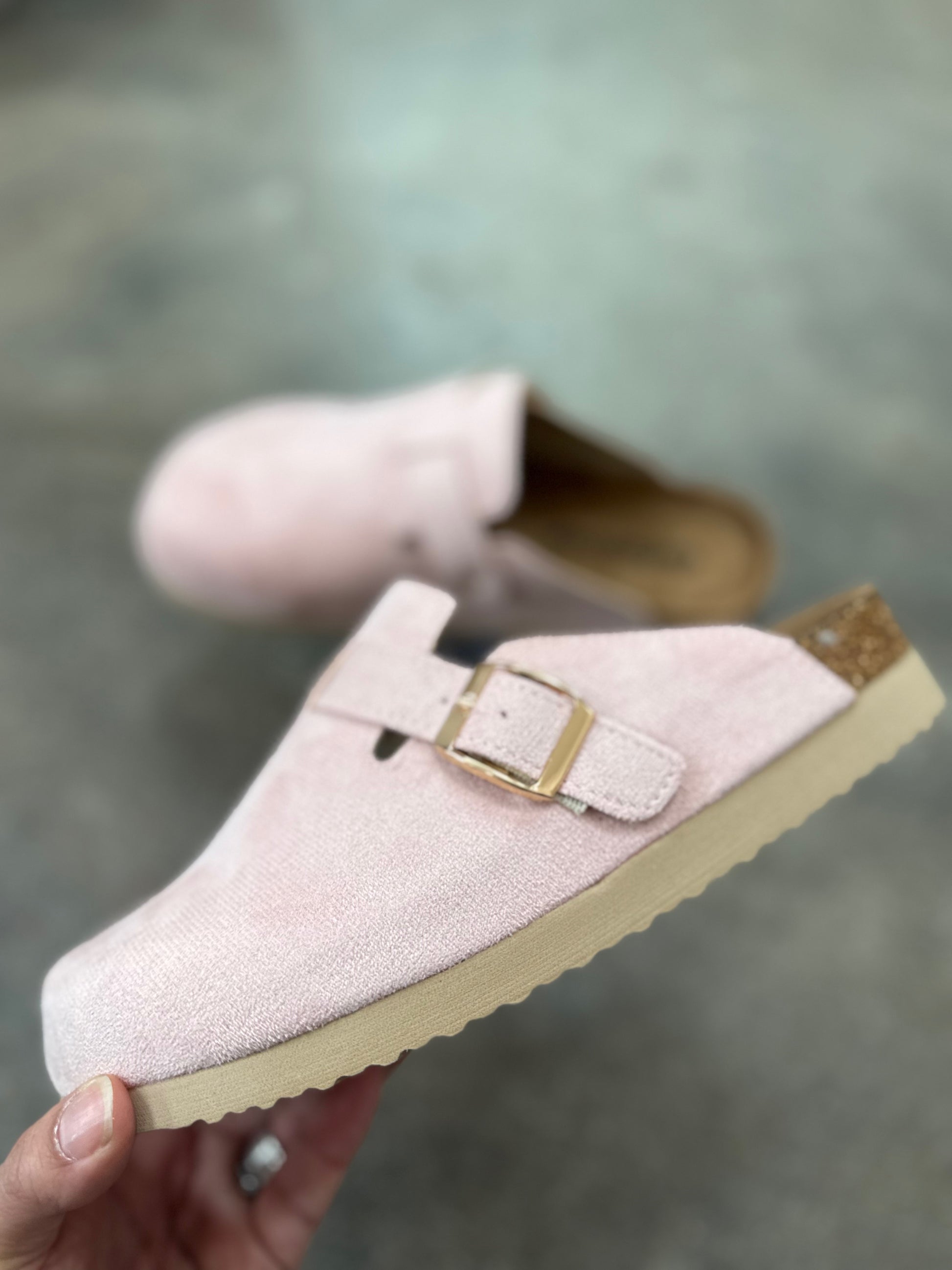 Women’s Outwoods Ace light pink mule shoes from Twisted Sisters Shoetique in Waco Texas