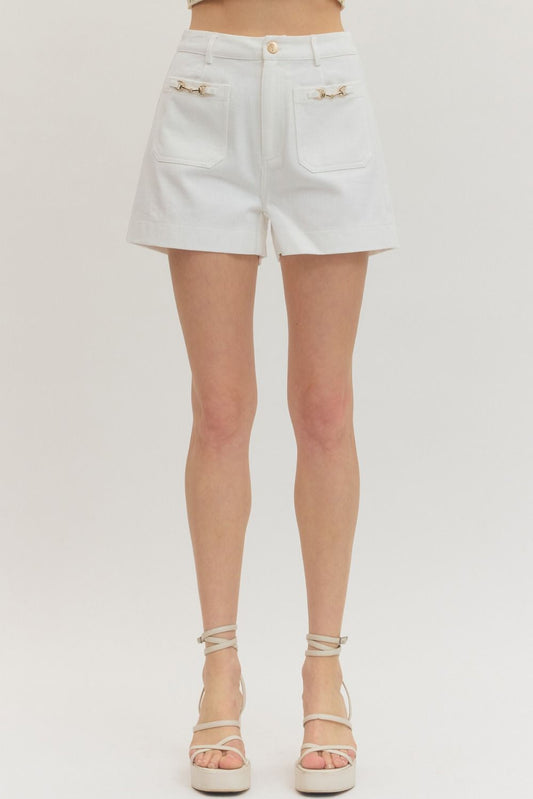 Off White Horsebit Shorts