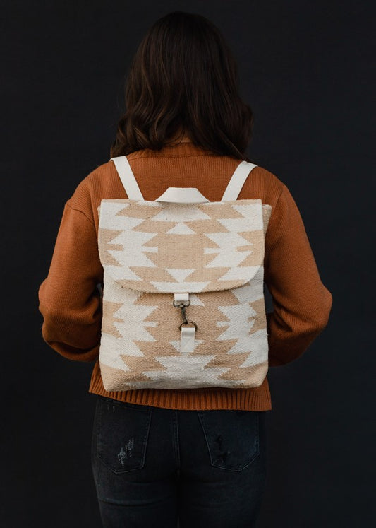 Aztec Woven Backpack