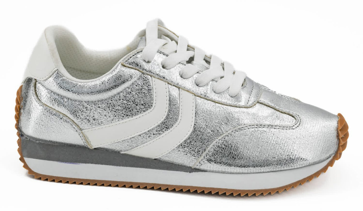 Corkys Kickoff Sneakers – Silver