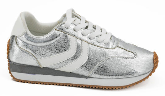 Corkys Kickoff Sneakers – Silver