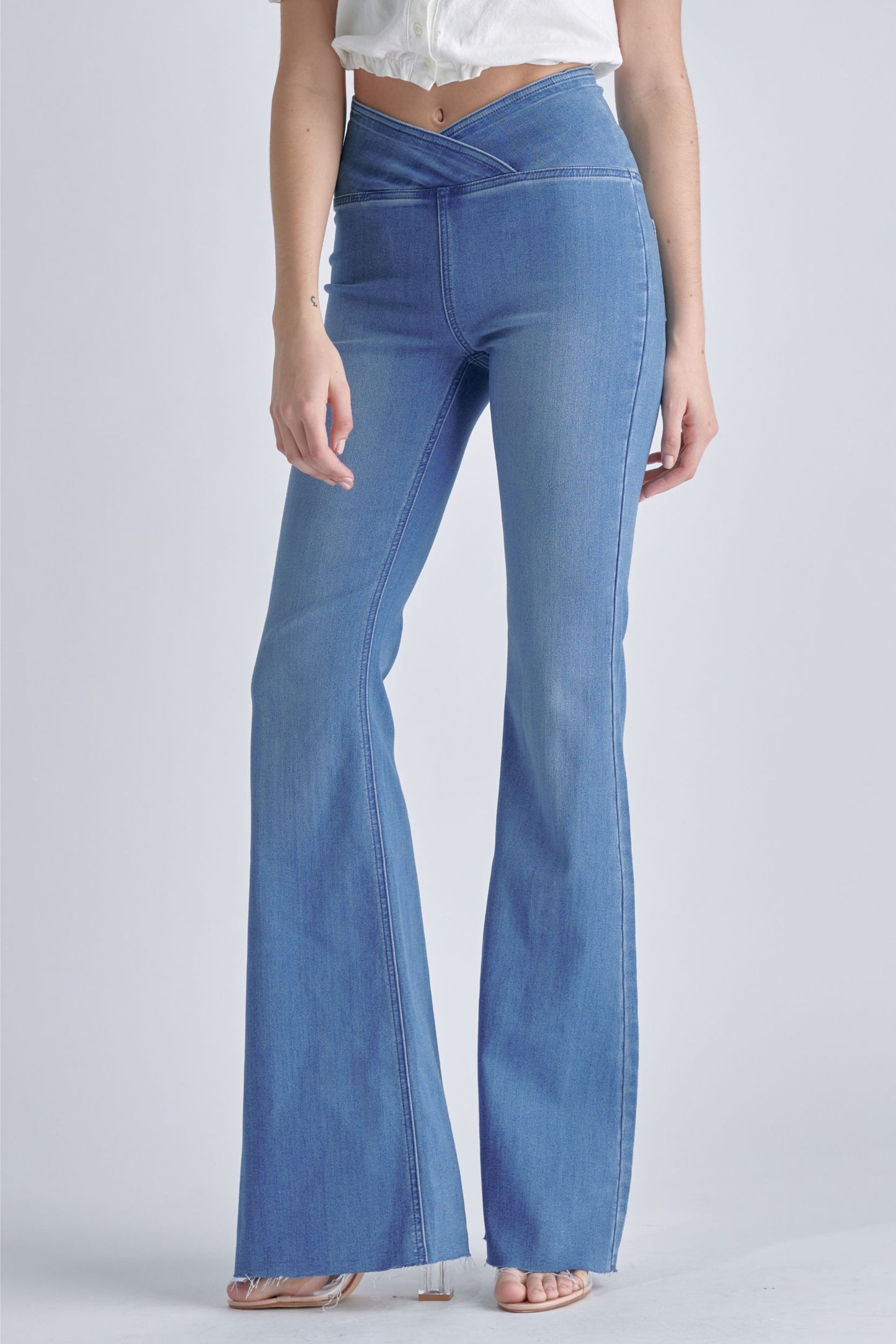 Criss Cross High Rise Flares