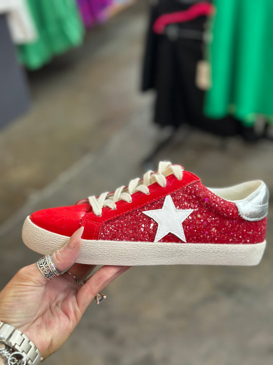 Skylar Red Sneakers