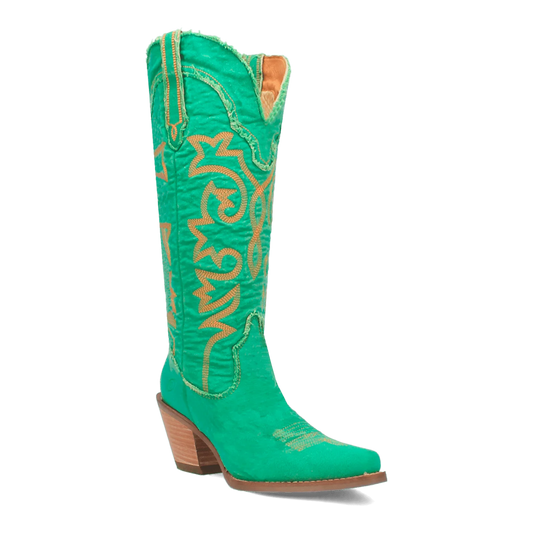 Dingo Boots-Texas Tornado Green