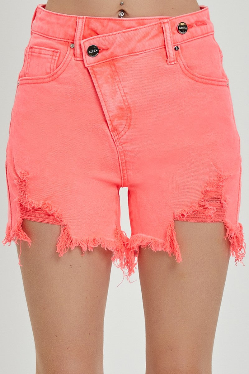 Coral Cross Over Shorts