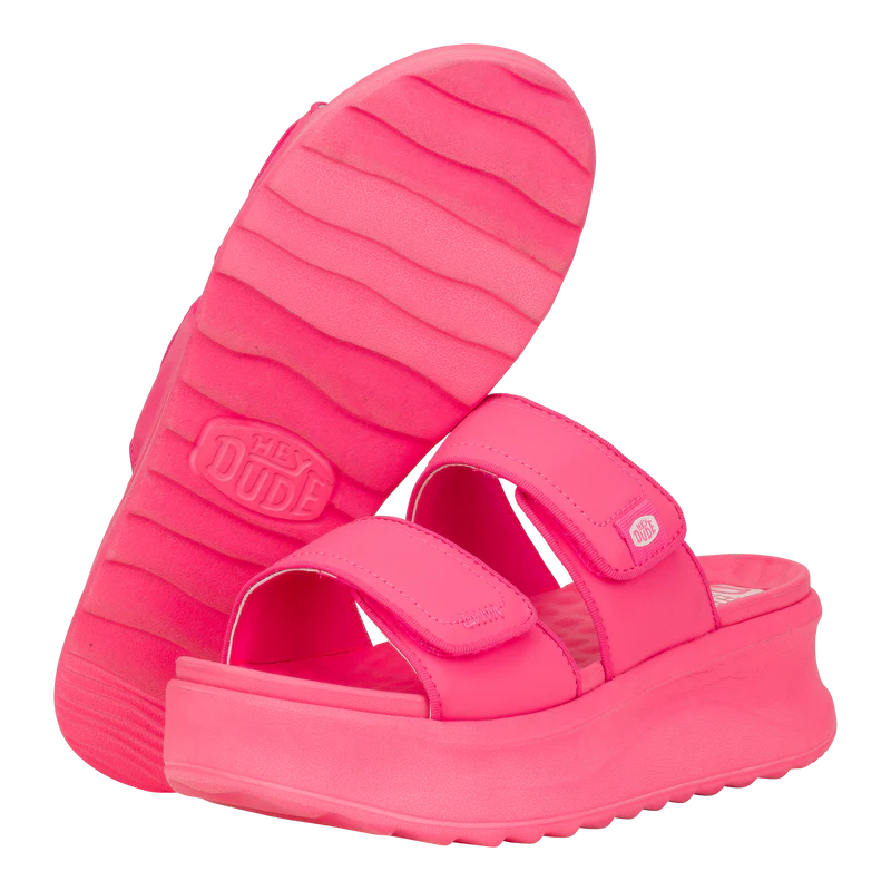 Delray Slides-Hot Pink