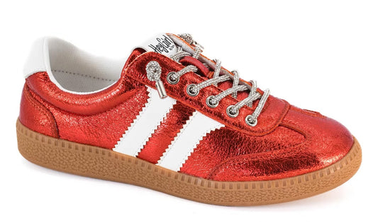 Corkys-Heads Up Metallic Sneakers-Red