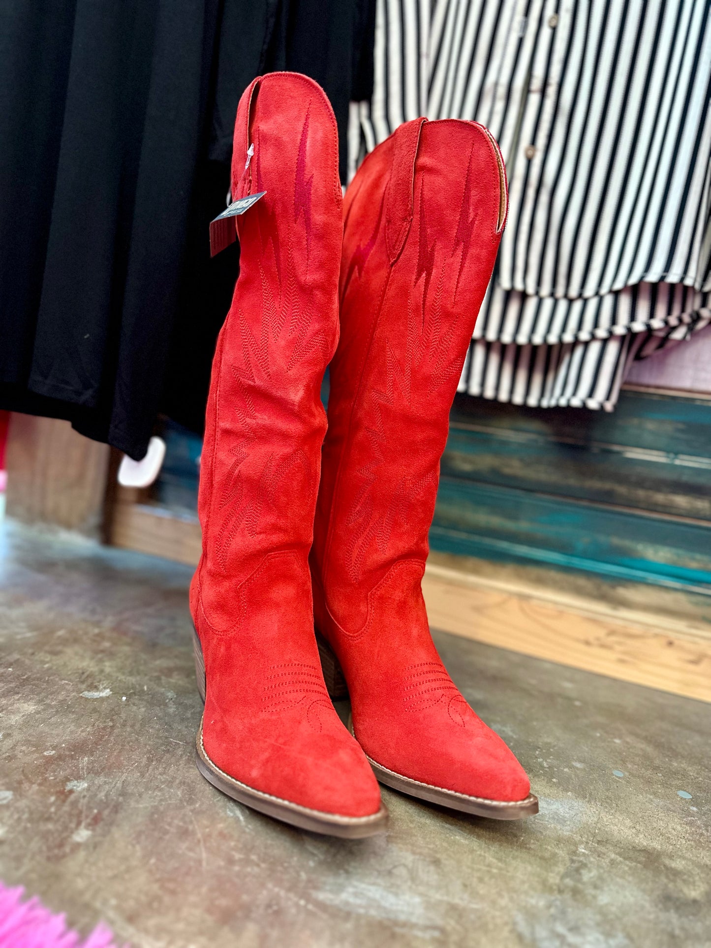 Dingo-Thunder Road Boots-Red
