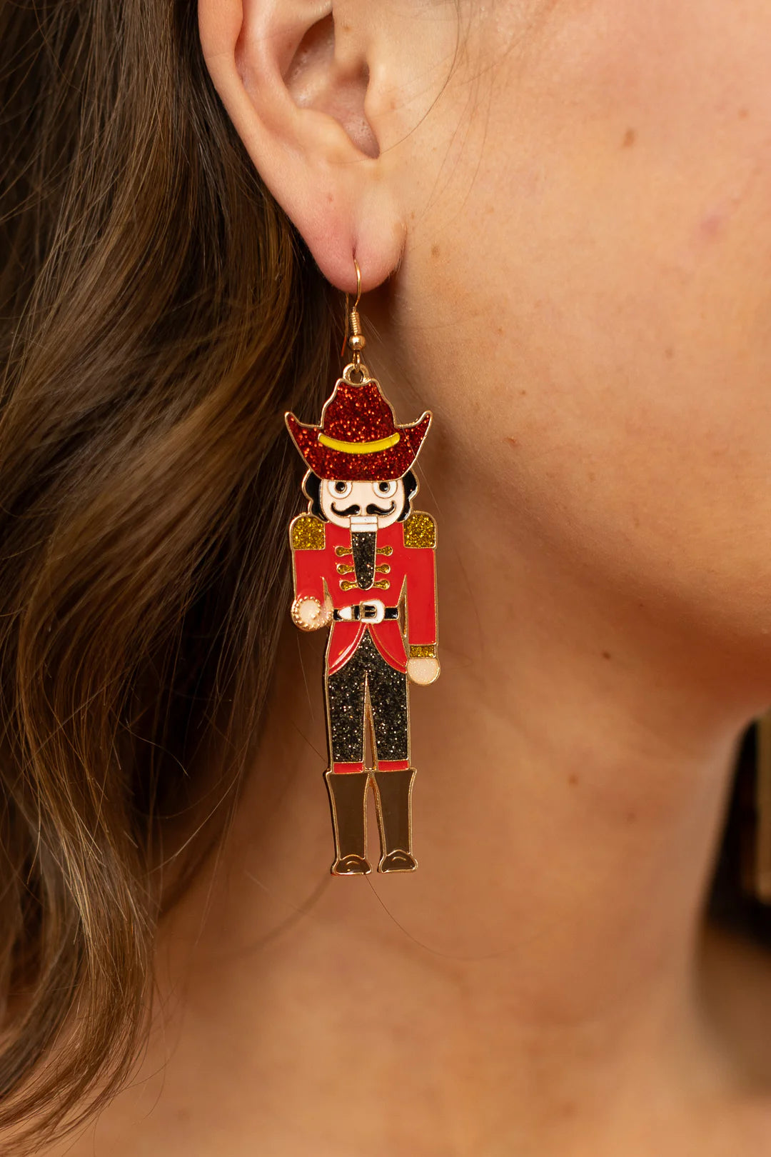 Red Nutcracker Earrings