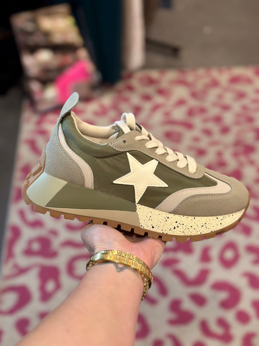 Very G Joey Sneakers-Olive