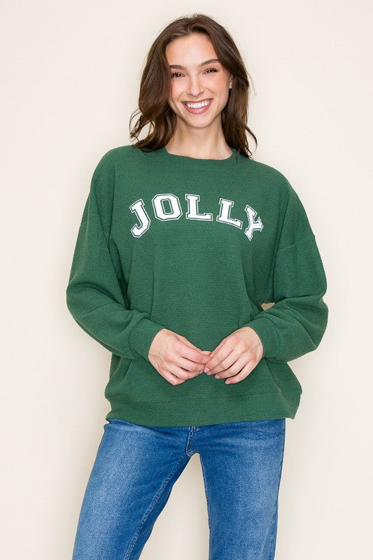 Jolly Cloudy Knit Sweatshirt