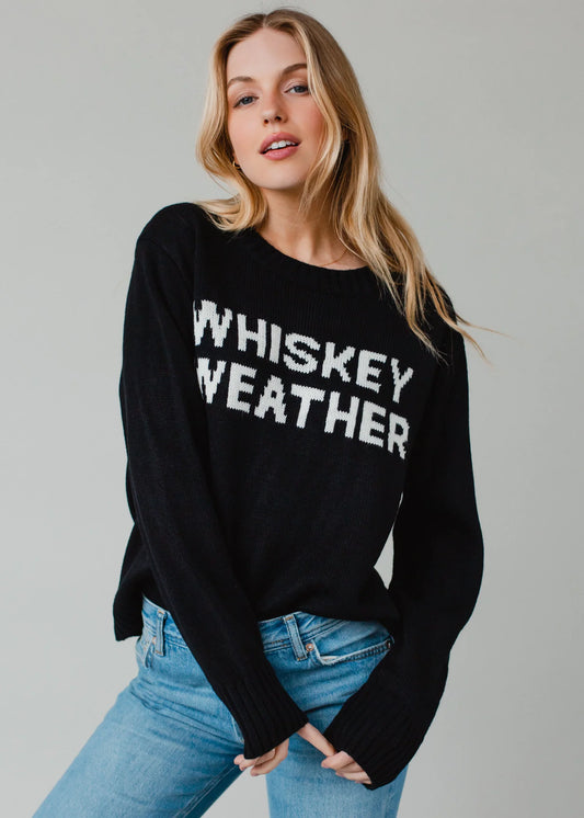 Whiskey Weather Sweater-Black