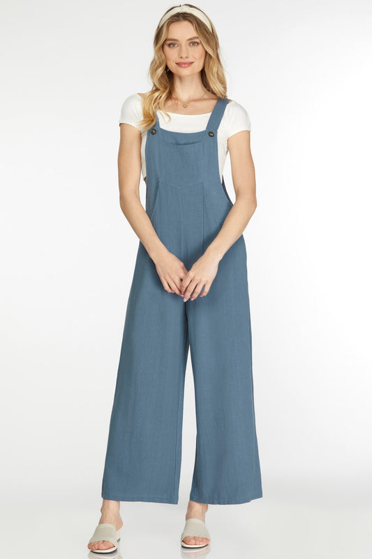 Dusty Blue Overalls