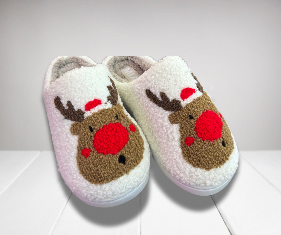 Mia Shoes-Reindeer Slippers