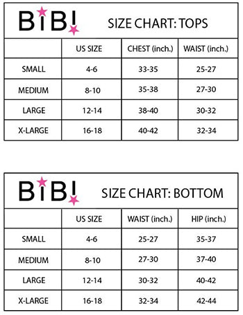 Bibi Size Chart