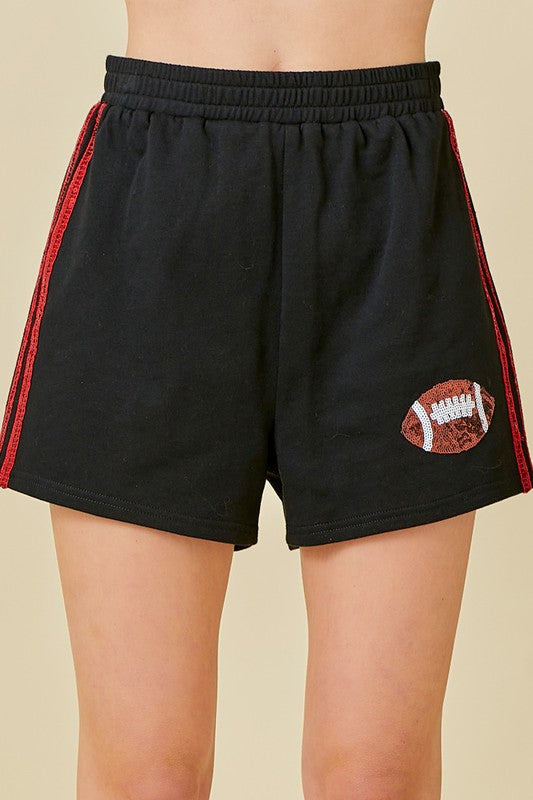 Black/Red Game Day Shorts