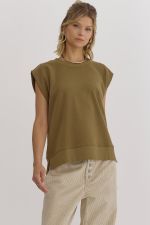 Olive Basic Top