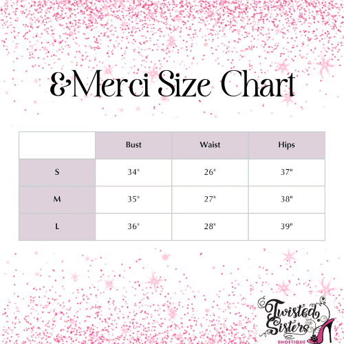 & Merci size chart