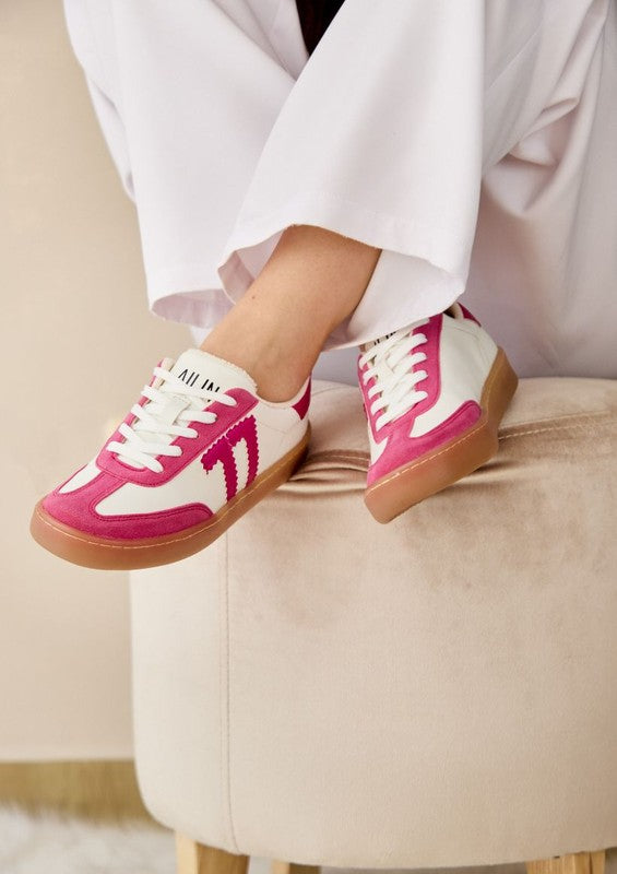 Casual fashion sneakers with unique design accents