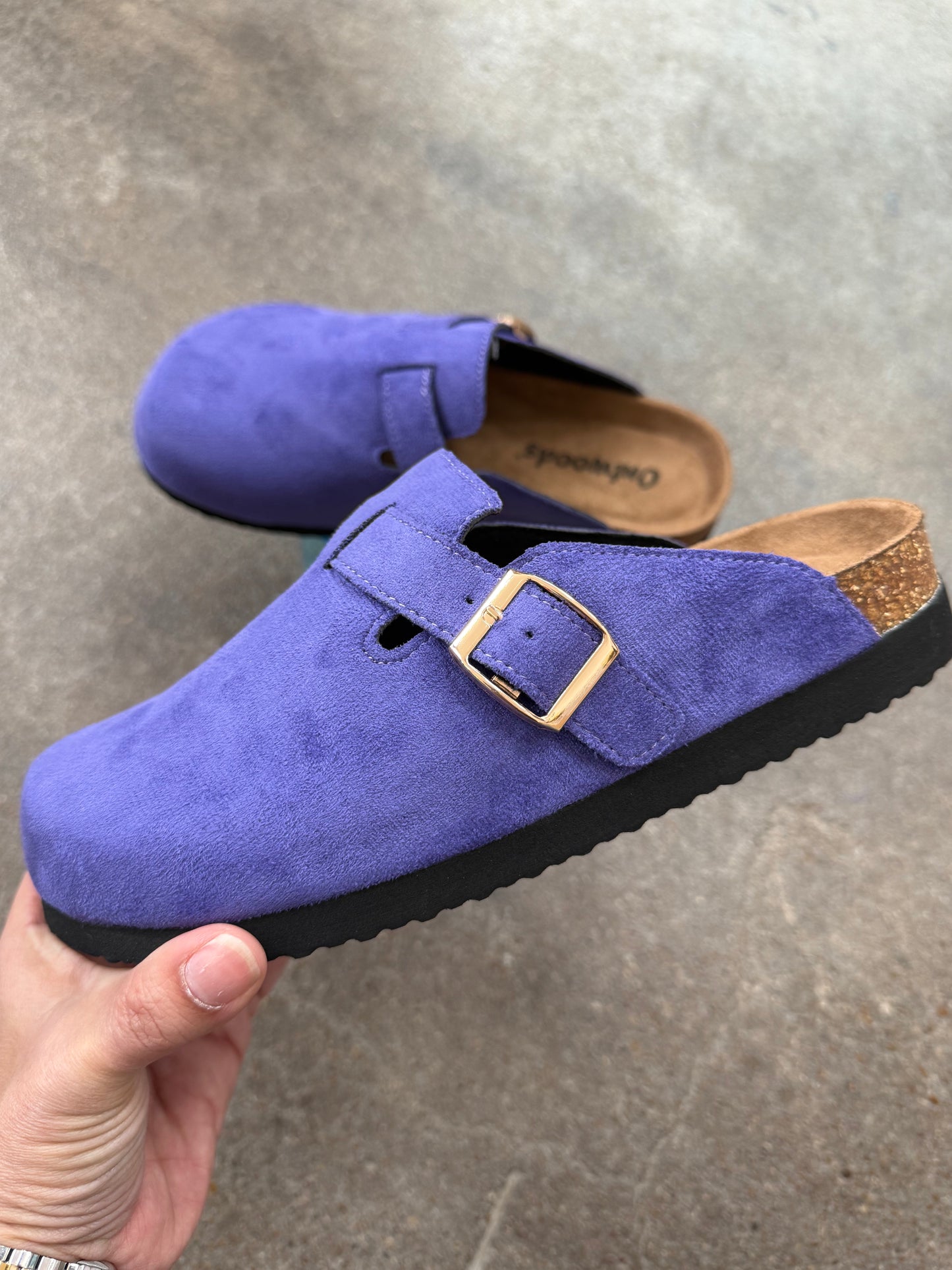 Women’s Outwoods Ace purple mule shoes from Twisted Sisters Shoetique in Waco Texas